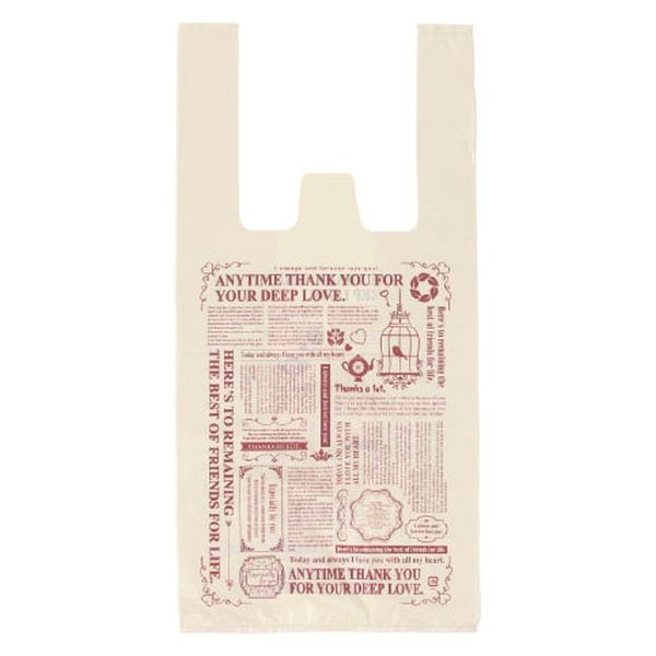 パックタケヤマ ポリ手提げ Uバック グラッチェ SS XZV74121 1袋(100個)（直送品）