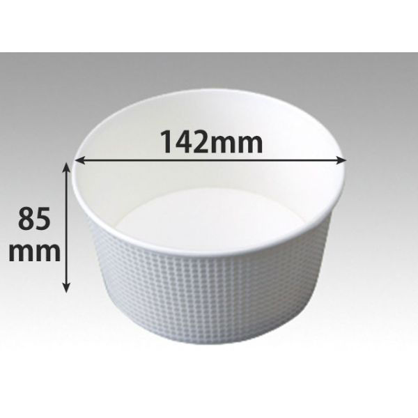 東罐興業 どんぶり容器 断熱性エンボス紙容器 SMP-900E-2 白無地 本体 31-385-007 1袋(30個)（直送品） アスクル