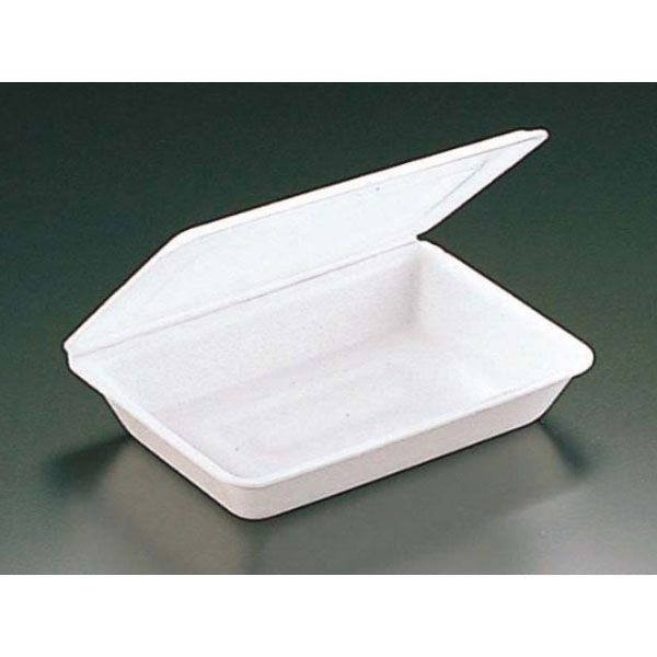リスパック 弁当容器 折り蓋 小 白 RLBE030 1袋(100個)（直送品）