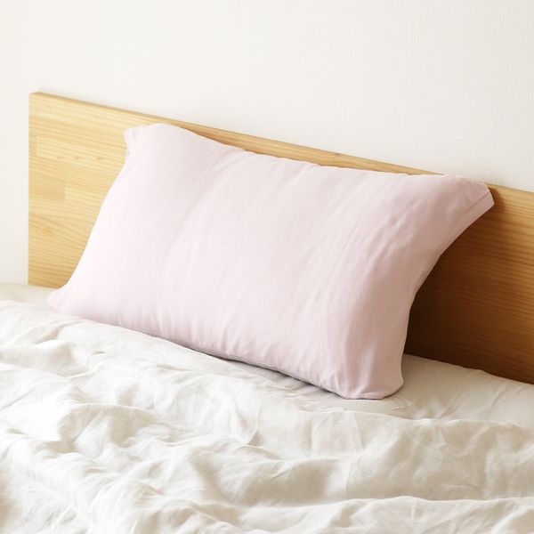 西川とLOHACOが考え枕カバー 椿オイル配合 ピンク （枕サイズ68×43cmまで対応） オリジナル　1枚 オリジナル
