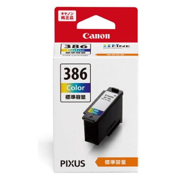 キヤノン（Canon） 純正インクカートリッジ FINE BC-386 3色カラー 1個 ...