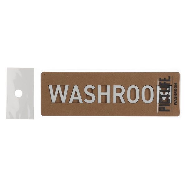 ハイロジック PICT LIFE 「WASHROOM」 白 1枚 ピクトサイン ピクトグラム（直送品）