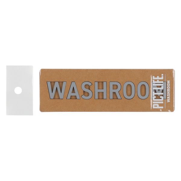 ハイロジック PICT LIFE 「WASHROOM」 グレー 1枚 ピクトサイン ピクトグラム（直送品）