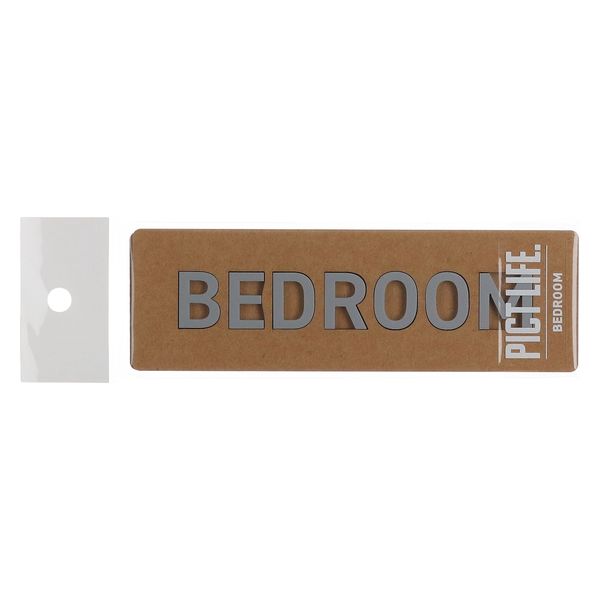 ハイロジック PICT LIFE 「BEDROOM」 グレー 1枚 ピクトサイン ピクトグラム（直送品）