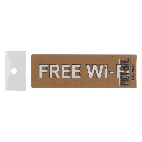 ハイロジック PICT LIFE 「FREE Wi-Fi」 白 1枚 ピクトサイン ピクトグラム（直送品）