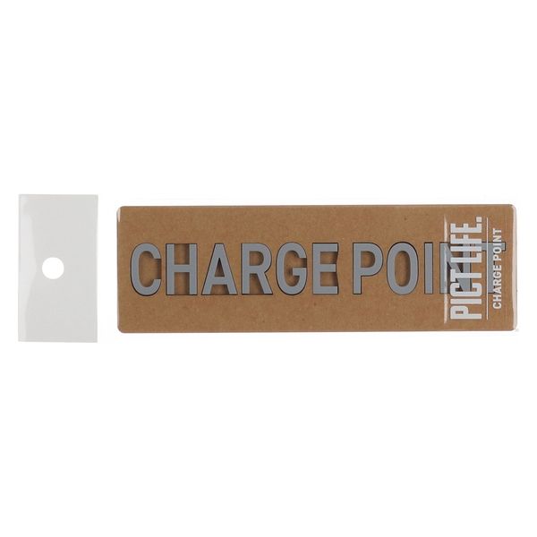 ハイロジック PICT LIFE 「CHARGE POINT」 グレー 1枚 ピクトサイン ピクトグラム（直送品）