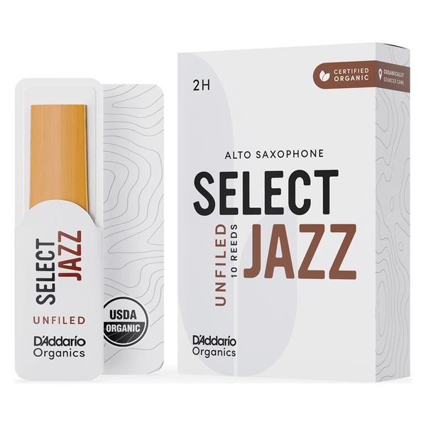 D'Addario WoodWinds アルトサックス用リード SELECT JAZZ UNFILED ORRS10ASX2H 硬さ:2H（直送品）