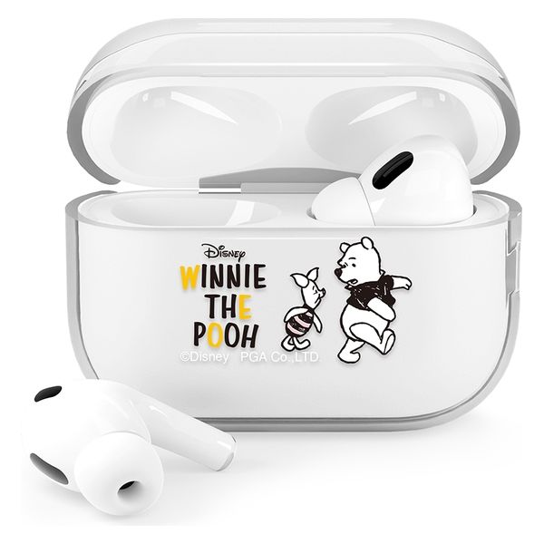 PGA AirPods Pro(第2/1世代)用 抗菌ソフトケース [くまのプーさん] PG-DAPP2TP03POO 1個（直送品） - アスクル