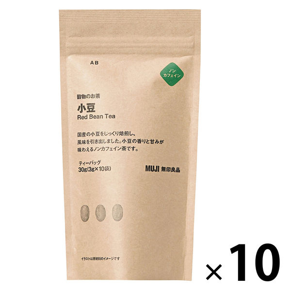 無印良品 穀物のお茶 小豆 30g（3g×10バッグ） 1セット（10袋