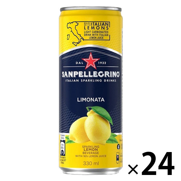 サンペレグリノ リモナータ（レモン） 330ml 1箱（24缶入）