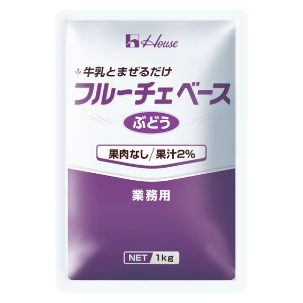 ハウス フルーチェベース ぶどう １Ｋｇ 4902402852156 6個 ハウス食品（直送品） アスクル