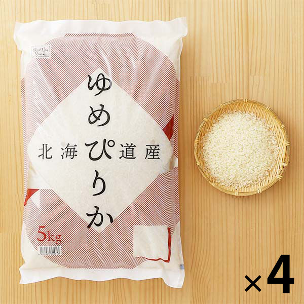 北海道産 ゆめぴりか 20kg 1セット(20kg：5kg×4袋) 【精白米】 令和5年産 米 木徳神糧 オリジナル