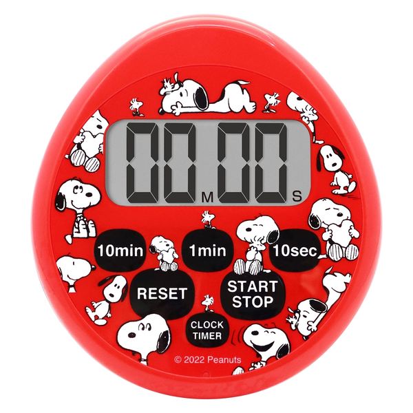 ドリテック PEANUTS防水タイマー レッド2 T-565RDPN2 3個