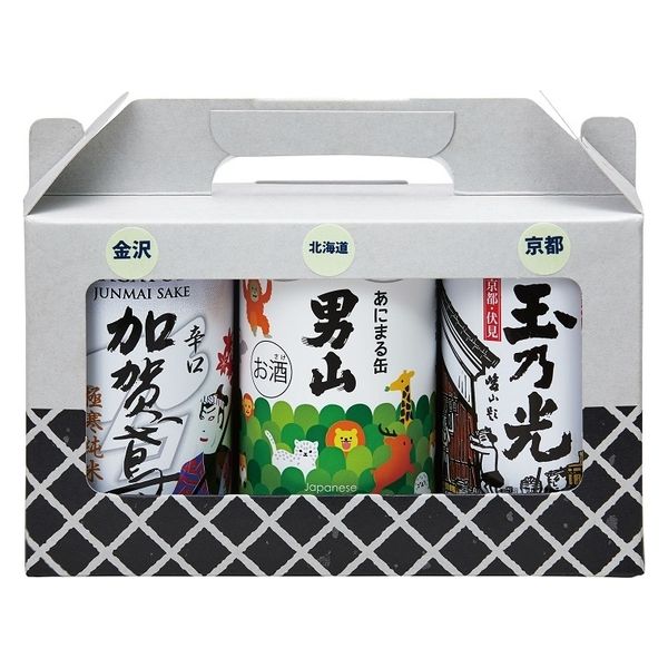 【数量限定】日本酒 蔵元厳選 日本酒一合缶 飲み比べセット 180ml 1セット（3種：各1本）