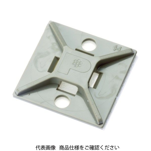 PANDUIT マウントベース ゴム系粘着テープ付き テレホングレー 500個入 ABM2S-A-D14（直送品）