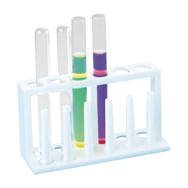 東京硝子器械 試験管台(プラスチック製)6本立 08-2695-01 1個（直送品）