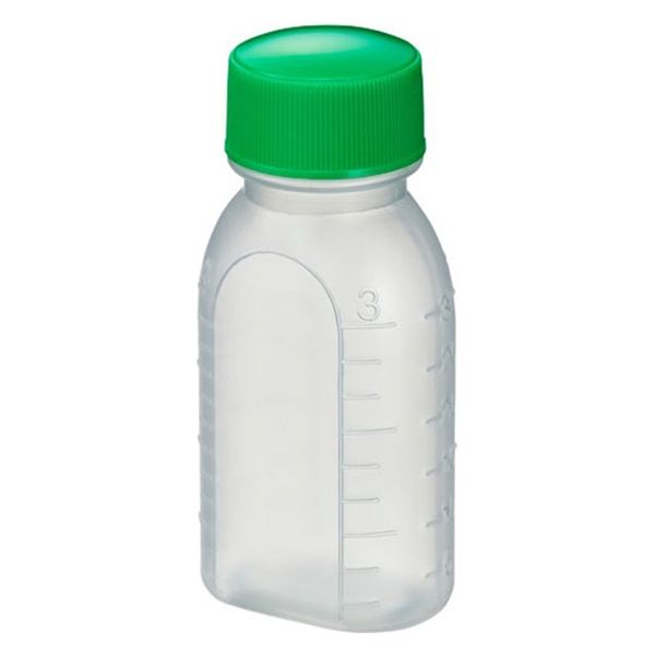 エムアイケミカル 投薬瓶PPB 30mL 凸凹目盛り（未滅菌）キャップ色：緑　少数包装 08-2850-2103 1袋（10本入）（直送品）