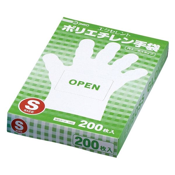 三興化学工業 エクセレントポリエチレン手袋 23-3142-0003 1個(200枚入)（直送品）