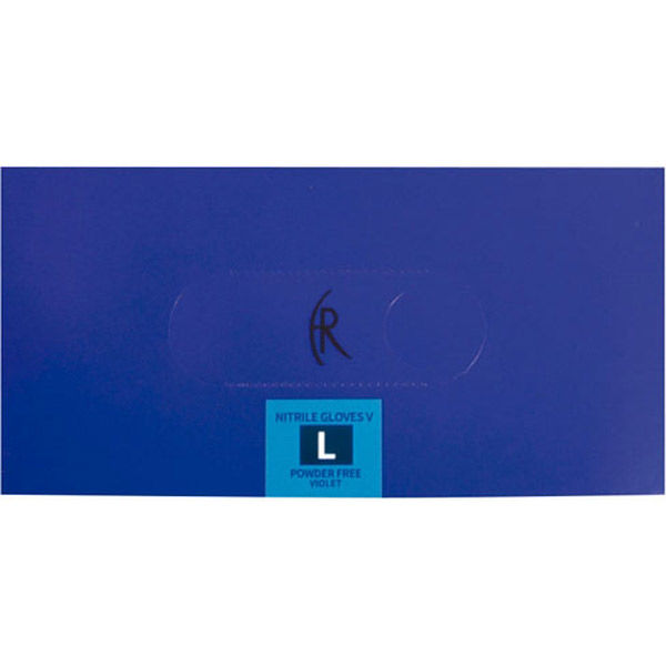 ファーストレイト ニトリルグローブV(バイオレットブル 24-6733-03 1梱(100枚入x10箱)（直送品）