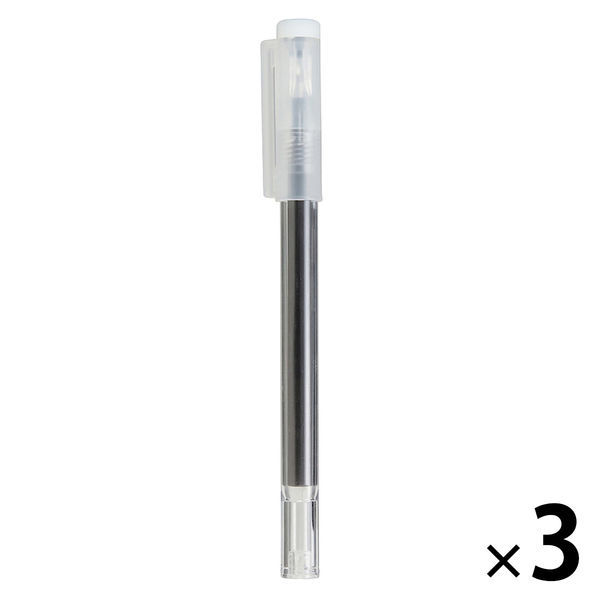 無印良品 こすって消せるボールペン 黒 0.5mm 1セット（3本） 良品計画