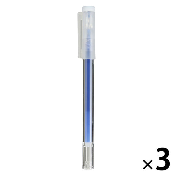 無印良品 こすって消せるボールペン 青 0.5mm 1セット（3本） 良品計画