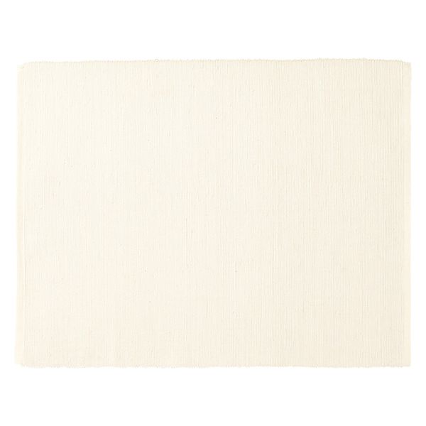 無印良品 インド綿手織ランチョンマット アイボリー 約幅45×奥行35cm 良品計画