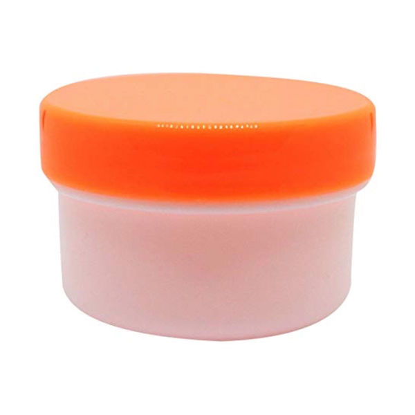 エムアイケミカル 軟膏容器プラ壷Ｎー２号（滅菌済） オレンジ 6902-10 1箱（20個×5袋入）（直送品）