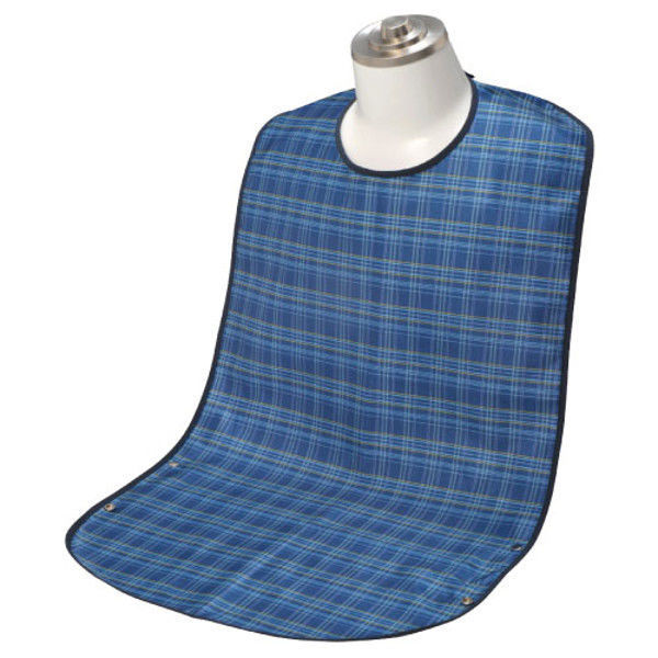 竹虎 ソフラピレンエプロンチェック 2WAY ブルー 10718301x5 1枚（直送品）