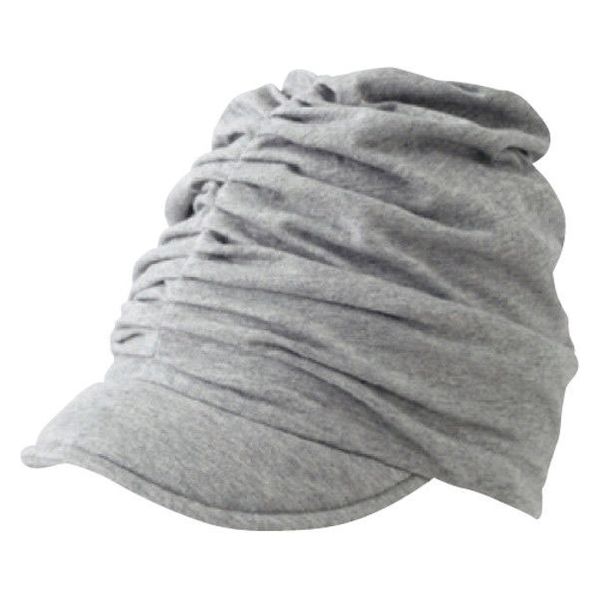 室内帽ふわっと（ターバン） グレー 403054 1枚 フットマーク（直送品）