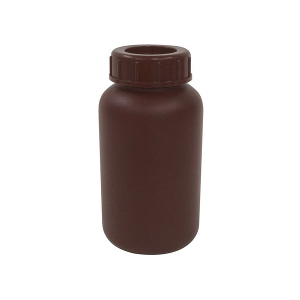 コクゴ PE広口瓶(茶) 茶色 24-7364-03 1個（直送品）