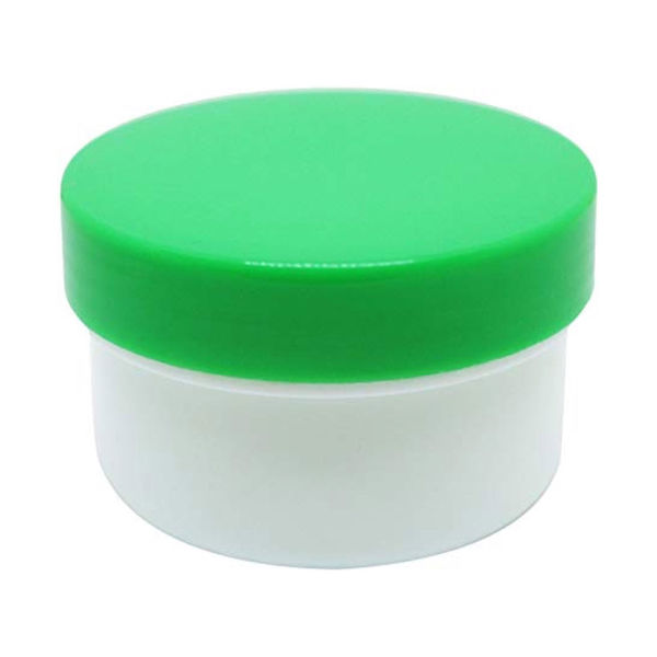 エムアイケミカル 軟膏容器プラ壷Aー1号(未滅菌) 緑 6101 1セット(100個入)（直送品）