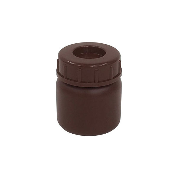 コクゴ PE広口瓶(茶) 茶色 24-7364-00 1個（直送品）
