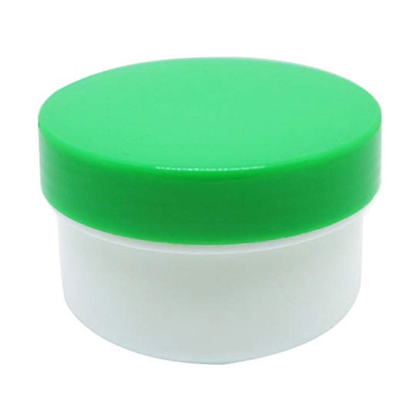 エムアイケミカル 軟膏容器プラ壷Aー4号(未滅菌) 緑 6104 1箱(50個入)（直送品）