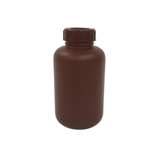 コクゴ PE広口瓶(茶) 茶色 24-7364-04 1個（直送品）