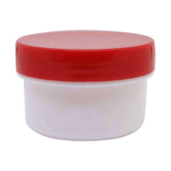 エムアイケミカル 軟膏容器プラ壷Nー2号(滅菌済) 赤 6902-10 1箱(20個×5袋入)（直送品）