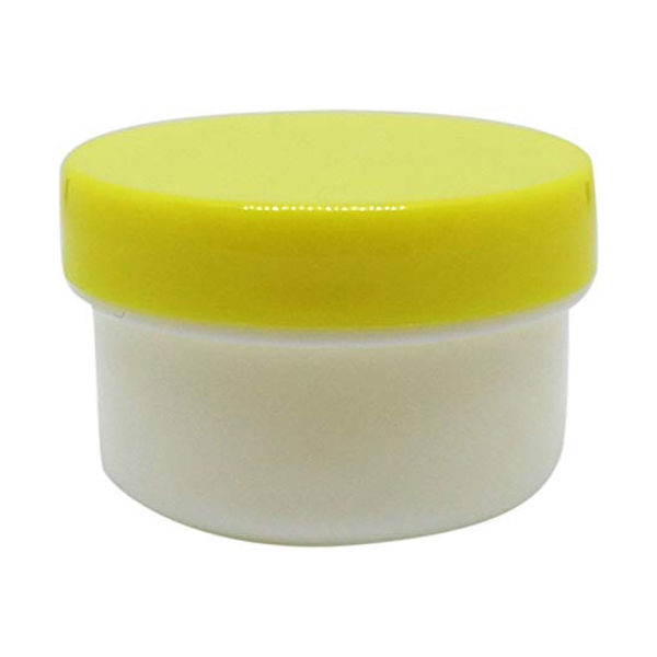 エムアイケミカル 軟膏容器プラ壷Nー2号(未滅菌) 黄 6902-00 1セット(100個入)（直送品）