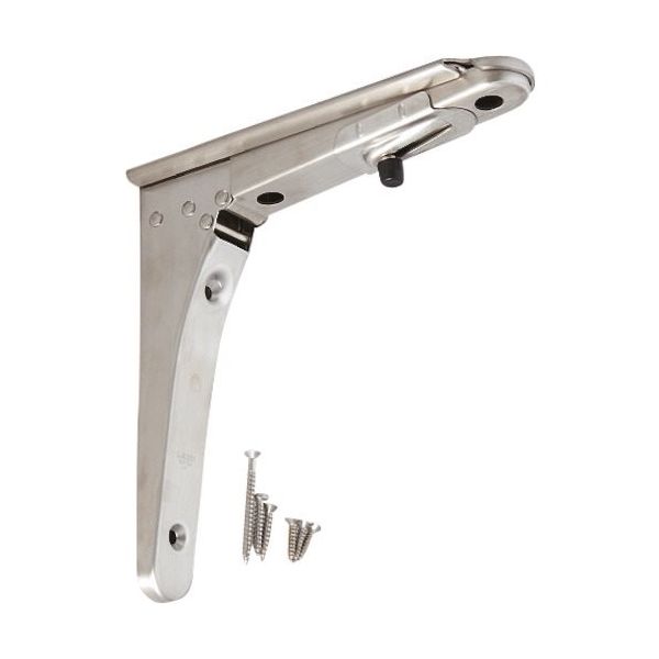 スガツネ工業 SUGATSUNE (120030111)BOSー180ステンレス鋼製折りたたみ棚受 BOS-180 1個 133-0804（直送品）