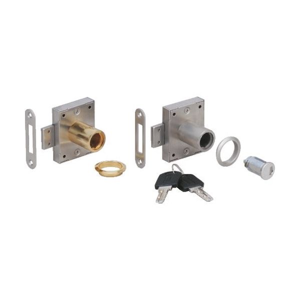 スガツネ工業 (150060196)6830ー30MKGAシリンダー脱着式面付シリンダー錠 6830-30MKGA 1個(1セット)（直送品）