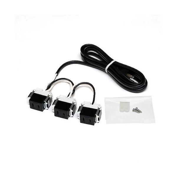 スガツネ工業 SUGATSUNE (210035178)DM3ーA3ーBL/結線済コンセント DM3-A3-BL 1個 572-5570（直送品）