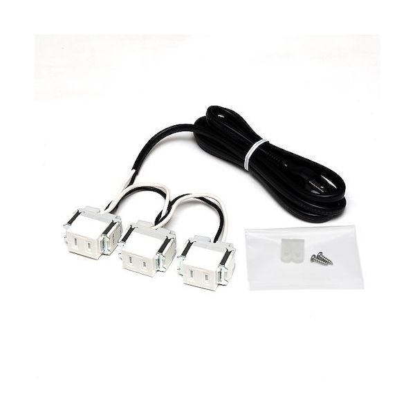 スガツネ工業 SUGATSUNE (210035179)DM3ーA3ーWT/結線済コンセント DM3-A3-WT 1個 572-7115（直送品）