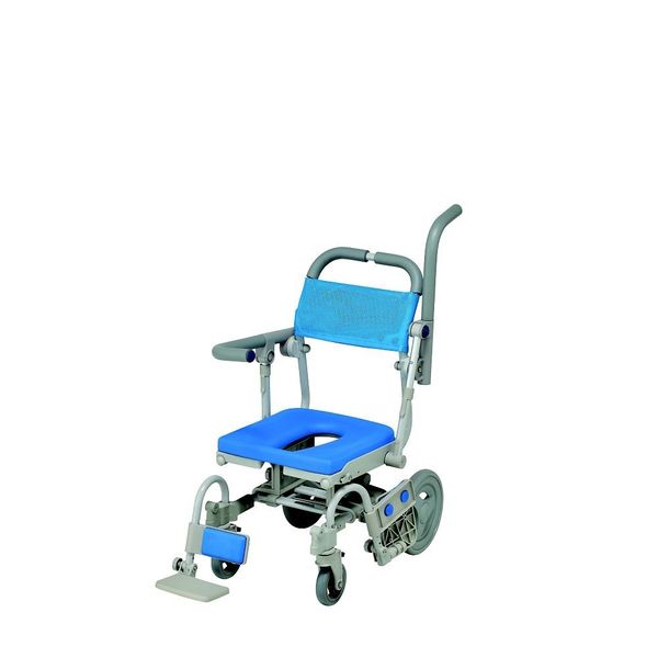 ウチエ シャワー車椅子 シャワー楽4輪自在V SWR152 U型シート - 看護