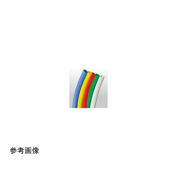 日之出化成 カラーチューブ 4×6 グリーン 100m巻 ドラム 302-0000798 1巻 67-4855-81（直送品）