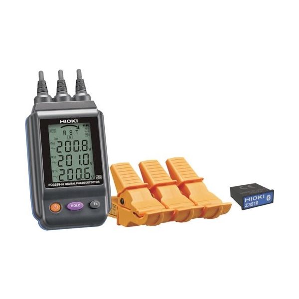 日置電機 HIOKI 電圧計付検相器ワイヤレスセット PD3259ー90 1台 268-6179（直送品）