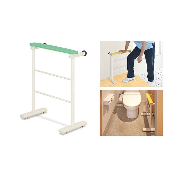 高田ベッド製作所 簡単補助手すり 幅50×奥行25×高さ64cm メディブルー TB-1459 1個 63-5625-56（直送品）