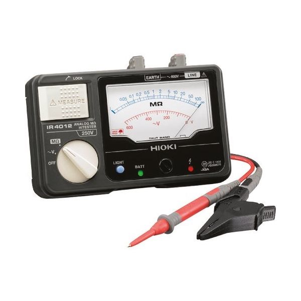 日置電機 HIOKI アナログ絶縁抵抗計(単レンジ) IR4012ー10 1台(1個) 355-7456（直送品）
