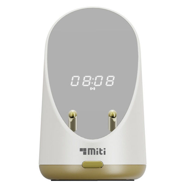 ミティ スピーカー付きワイヤレス充電器　白 SWC06W 1台（直送品）