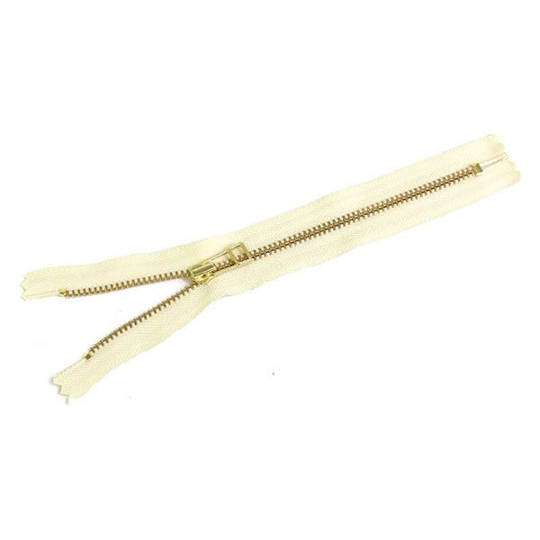 YKK Y.K.K 金属ファスナー 20cm 生成 4LFG20-801 1セット(5本入