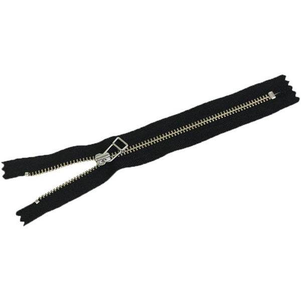 YKK Y.K.K 金属ファスナー 40cm 黒 5LFN40-580　5本入/5袋セット（直送品）