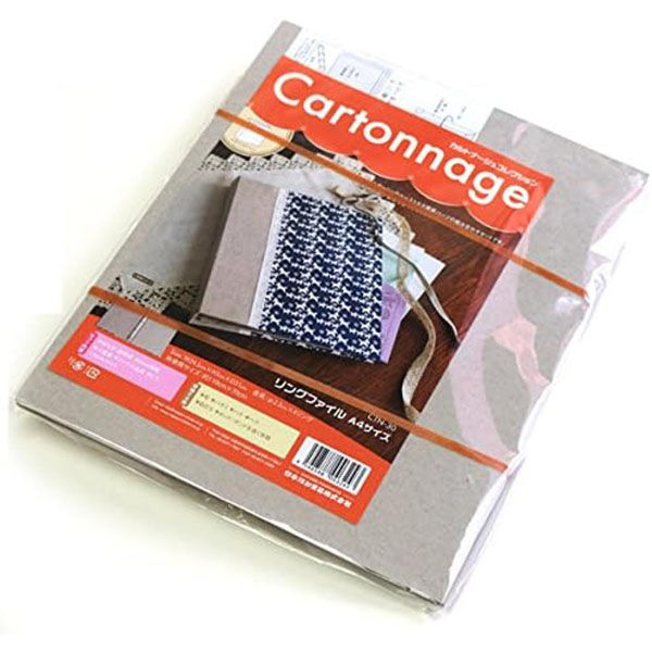 日本紐釦貿易 Cartonnage カルトナージュ リングファイル A4サイズ カット済み厚紙セット レシピ付 CTN30（直送品）