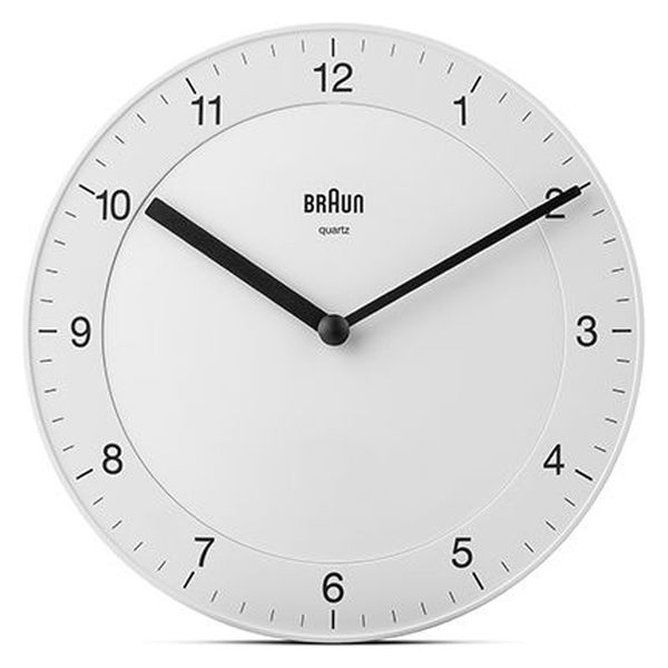 BRAUN ブラウン 掛時計 Analog Wall Clock WHITE BC06W 1個（直送品）